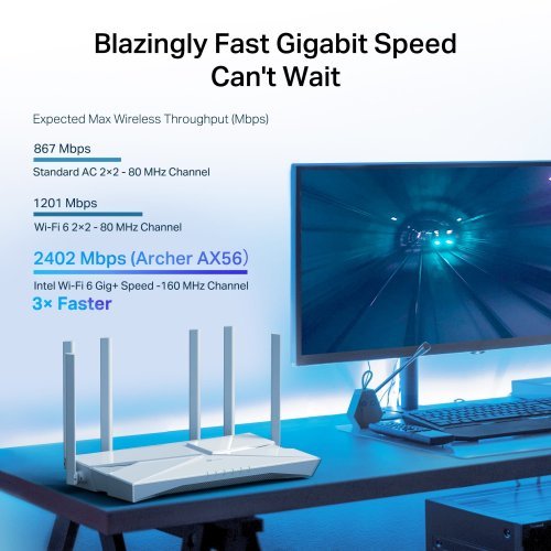 Безжичен рутер TP-Link Archer AX56 (снимка 4)