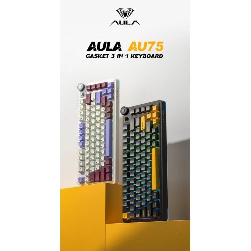 Клавиатура Aula AU75-BS-BEIGE (снимка 2)