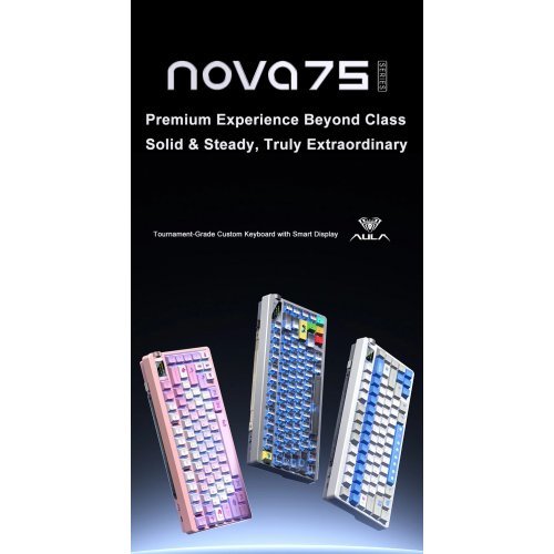 Клавиатура Aula NOVA75-SV-WH-GR (снимка 2)
