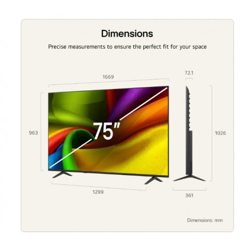 Телевизор LG 75NU850B3LA (снимка 2)