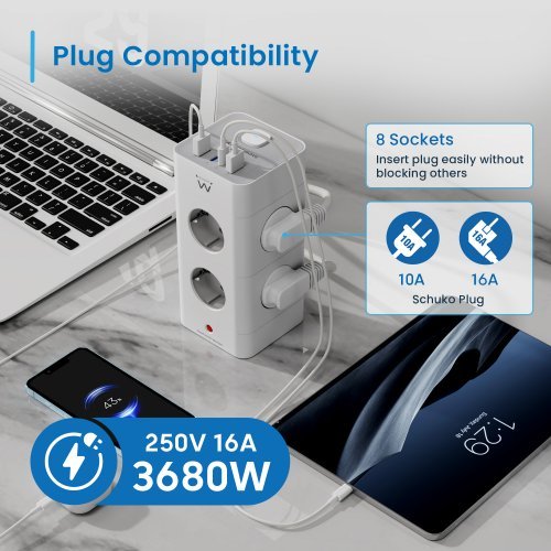 Разклонител Ewent EW3864 (снимка 3)