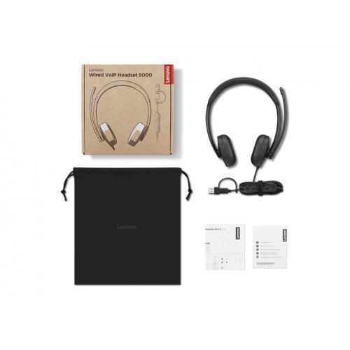 Колцентър слушалка Lenovo 4XD1R88995 (снимка 4)