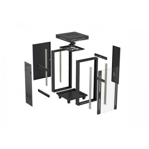 Комуникационен шкаф Lanberg FF01-6622-12BL (снимка 6)