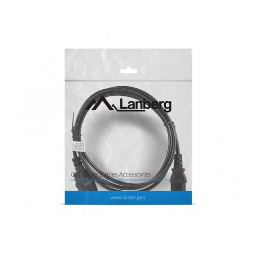 Захранващ кабел Lanberg CA-C13E-10CC-0018-BK (снимка 4)