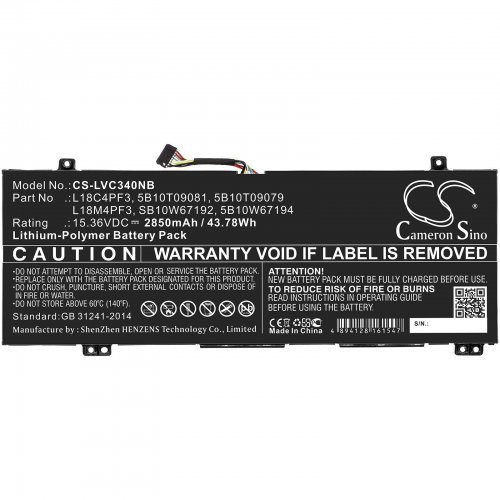 Батерия за лаптоп Cameron Sino CS-LVC340NB (снимка 3)