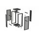 Комуникационен шкаф Lanberg FF01-6624-23BL