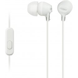 Слушалки Sony MDR-EX15AP White MDREX15APW.CE7