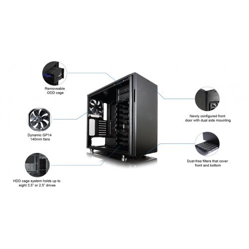 Компютърни кутии > Fractal Design Define R5 Blackout Edition Window (снимка 12)