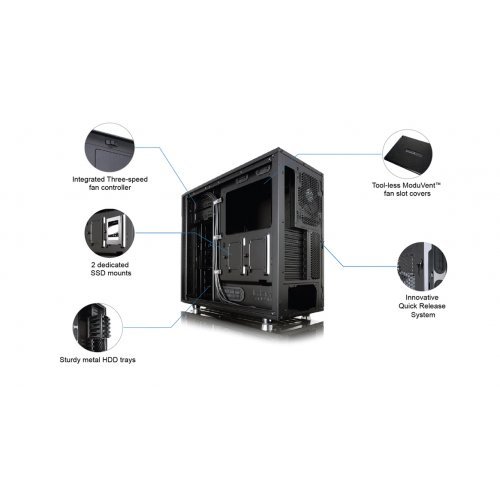 Компютърни кутии > Fractal Design Define R5 Blackout Edition Window (снимка 13)