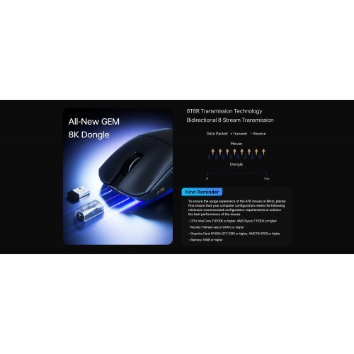 Мишка ATK ATK-F1-ULTIMATE-2.0-WH (снимка 10)