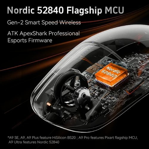 Мишка ATK ATK-A9-PRO-MAX-2.0-BK (снимка 3)