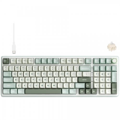 Клавиатура ROYAL KLUDGE RK-R98PRO-SKYCYN-CRMSW-US (снимка 1)