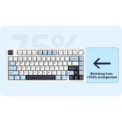 Клавиатура Aula F75-CG-RS (снимка 2)