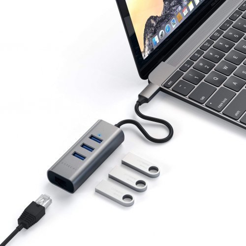 USB хъб Satechi ST-TC2N1USB31AM (снимка 2)