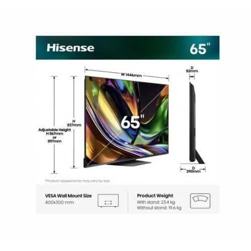 Телевизор Hisense 65UR8S (снимка 2)