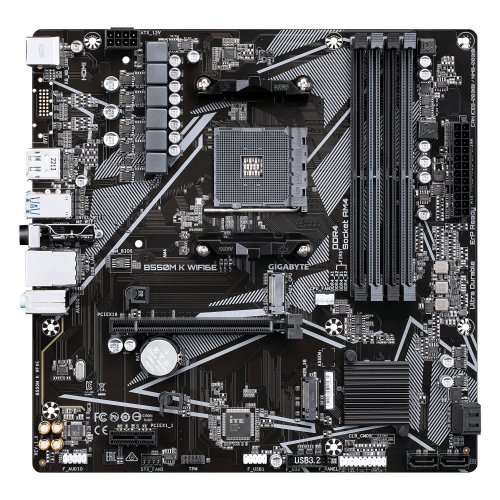 Дънна платка Gigabyte B550M K WF6E (снимка 1)