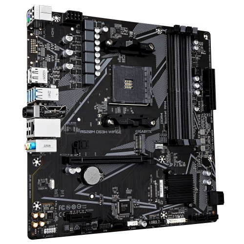 Дънна платка Gigabyte A520M DS3H WF6E (снимка 2)