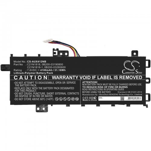 Батерия за лаптоп Cameron Sino CS-AUX412NB (снимка 1)