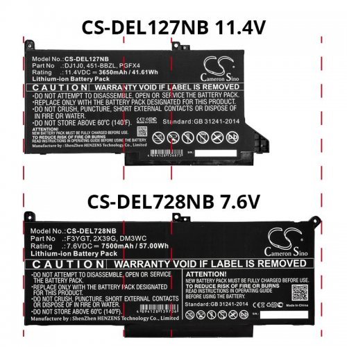 Батерия за лаптоп Cameron Sino CS-DEL728NB (снимка 2)