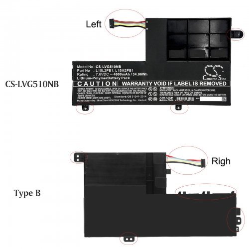 Батерия за лаптоп Cameron Sino CS-LVG510NB (снимка 4)