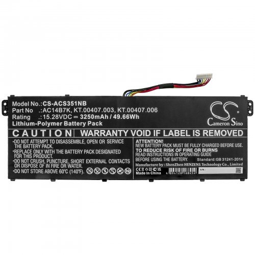 Батерия за лаптоп Cameron Sino CS-ACS351NB (снимка 1)