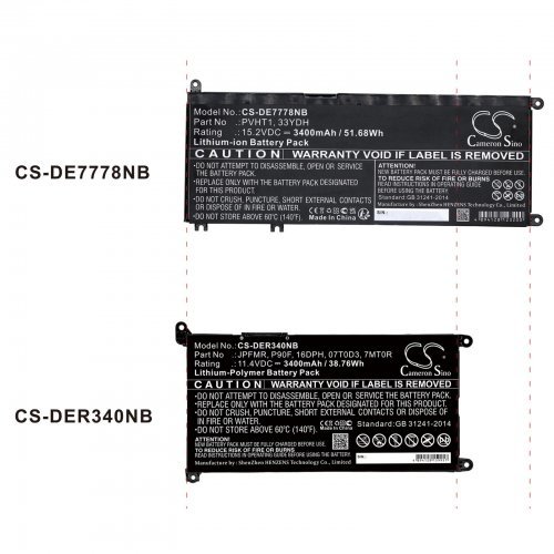 Батерия за лаптоп Cameron Sino CS-DE7778NB (снимка 4)