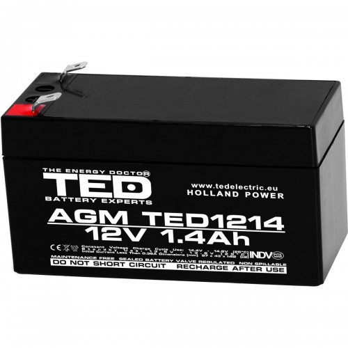 Батерия TED ELECTRIC TED-12V-1.4AH (снимка 1)
