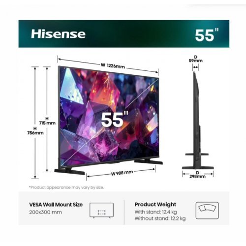 Телевизор Hisense 55E7S_PRO (снимка 2)