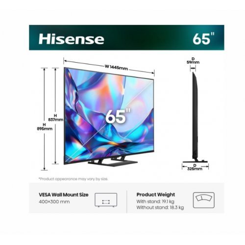 Телевизор Hisense 65A7S (снимка 2)