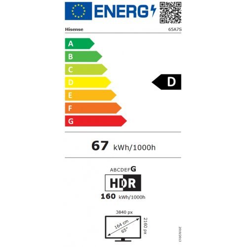 Телевизор Hisense 65A7S (снимка 6)