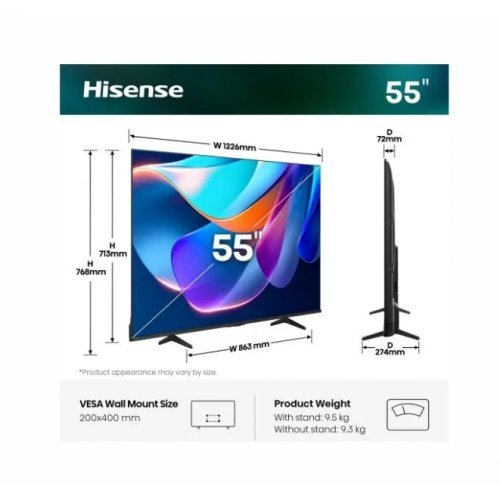 Телевизор Hisense 55A6S (снимка 2)