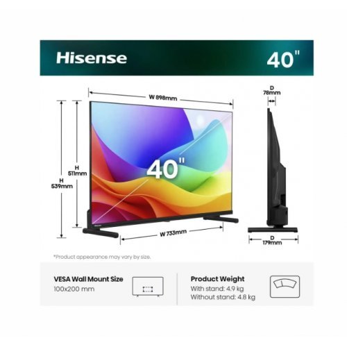 Телевизор Hisense 40A5S (снимка 2)