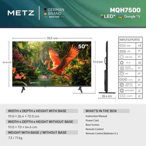 Телевизор METZ 50MQH7500Z (снимка 5)