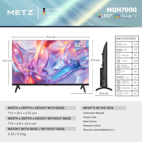 Телевизор METZ 32MQH7000Z (снимка 5)