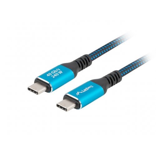 USB кабел Lanberg CA-CMCM-45CU-0015-BK (снимка 1)