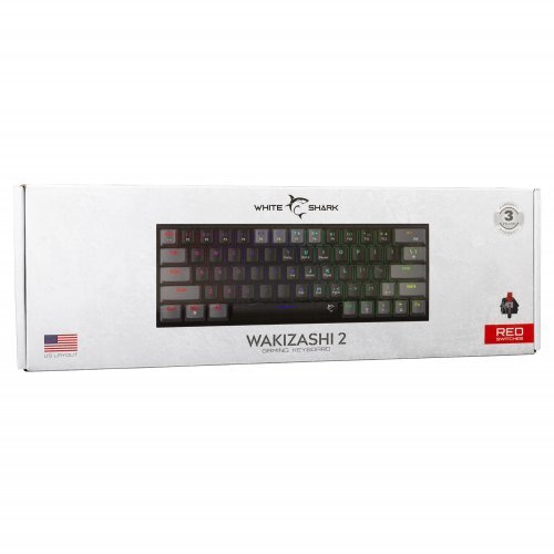 Клавиатура White Shark WAKIZASHI-2-US-B-G-RED.SW (снимка 8)