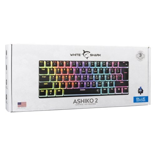 Клавиатура White Shark ASHIKO-2-B-US-BLUE.SW (снимка 7)