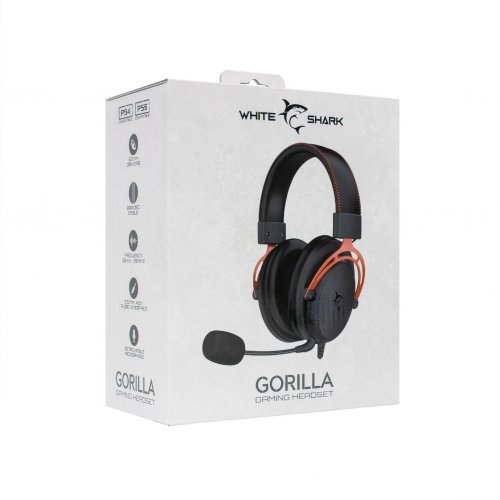 Слушалки White Shark GORILLA-BLACK/RED (снимка 7)