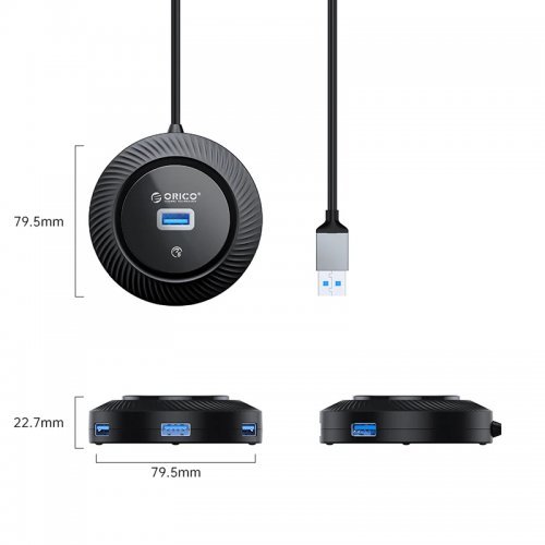 USB хъб Orico YK2-U3-18-BK-BP (снимка 3)