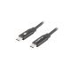 USB кабел Lanberg CA-CMCM-40CU-0018-BK