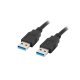 USB кабел Lanberg CA-USBA-30CU-0005-BK