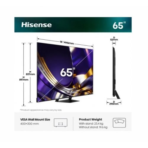 Телевизор Hisense 65U7S_PRO (снимка 2)