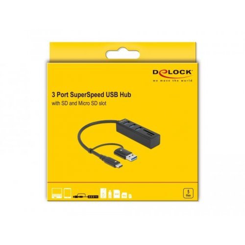 USB хъб Delock 63859 (снимка 2)