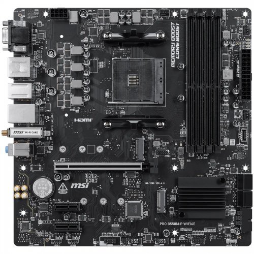 Дънна платка MSI PRO_B550M-P_WIFI6E (снимка 2)