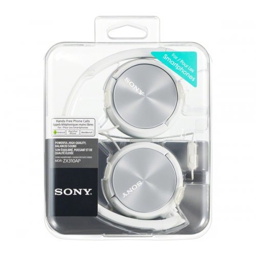 Слушалки Sony MDR-ZX310AP White MDRZX310APW.CE7 (снимка 3)