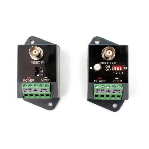 Balun UTP CCTV Active Video Transmitter, Power up to 2400m, InOut