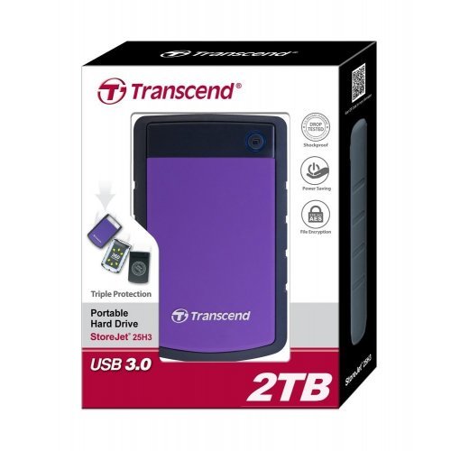 Външни дискове > Transcend StoreJet 25H3P TS2TSJ25H3P (снимка 2)