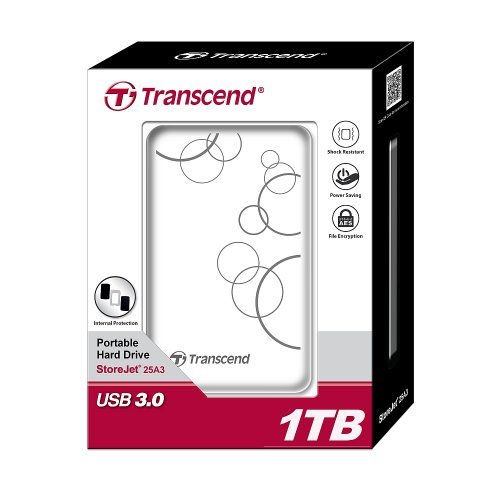 Външни дискове > Transcend StoreJet 25A3 TS1TSJ25A3W (снимка 3)