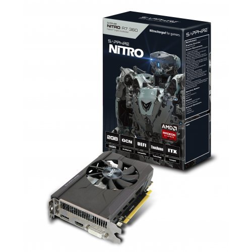 Видео карти > Sapphire Nitro R7 360 2GB ITX Compact OC Version 11243-05-20G (снимка 1)