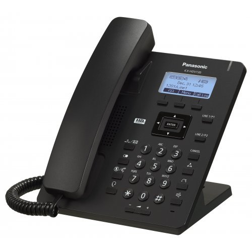 VoIP телефони > Panasonic KX-HDV130NE/NE-B (снимка 1)